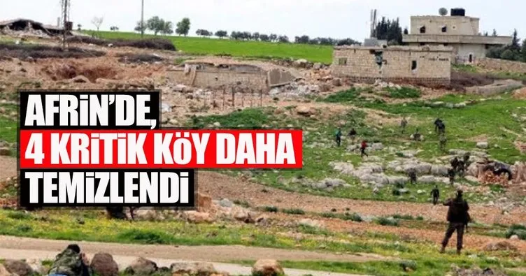 Son dakika: TSK ve ÖSO, Afrin’de Kızılbaş, İskan, Başilhaya ve Kutanlı köylerini teröristlerden temizledi.