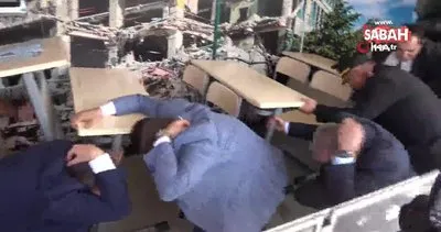Yozgat protokolü 7.6 şiddetinde deprem yaşadı | Video