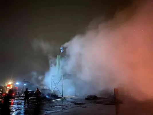 Sakarya’da kereste fabrikası alev alev yandı