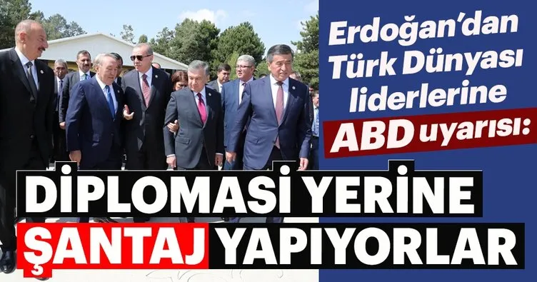 Diplomasi yerine şantaj yapıyorlar