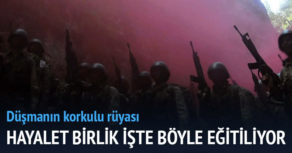 Hayalet komandolara zorlu eğitim