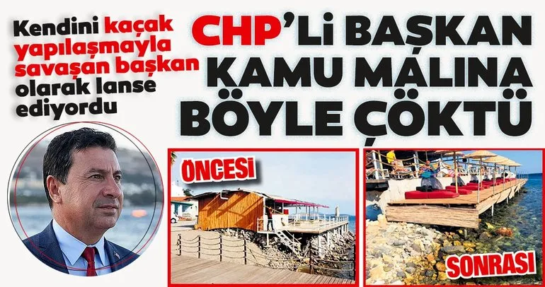 CHP’li Bodrum Belediye Başkanı Ahmet Aras kamu malına çöktü