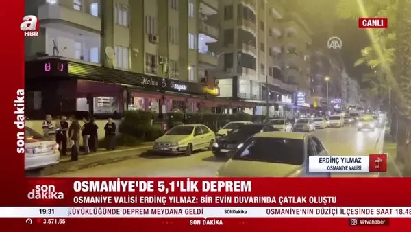 SON DAKİKA! Osmaniye'de 5.1'lik deprem! Vali'den ilk açıklama | Video