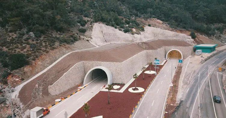 Antalya’nın ulaşımını rahatlatacak Phaselis Tüneli yarın açılacak