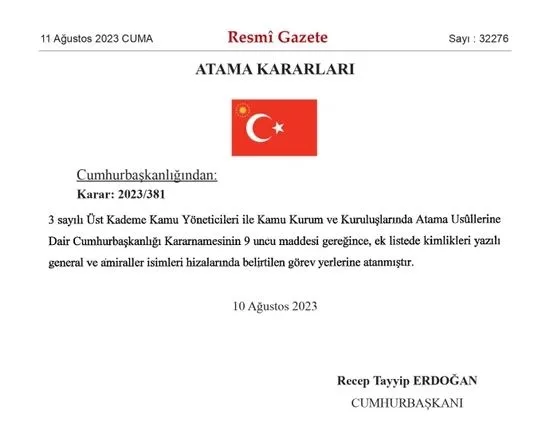 SON DAKİKA: Kritik kurumlarda atama! Resmi Gazete’de yayımlandı: TOKİ, SGK, AFAD, İŞKUR...