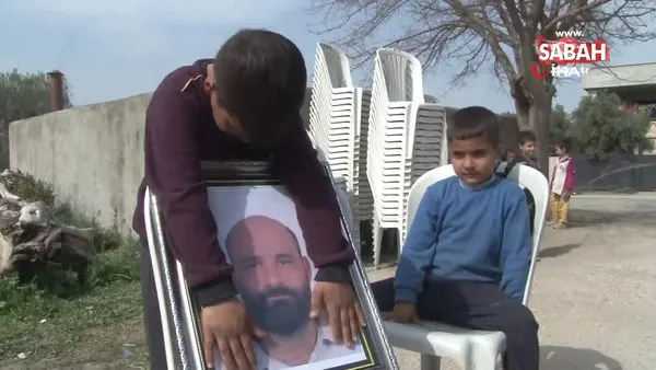 Öldürülen babasının fotoğrafına sarılıp gözyaşlarına boğuldu | Video