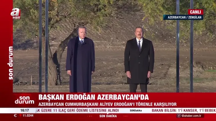 Başkan Erdoğan Azerbaycan'da | Video