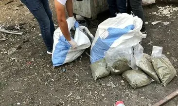 Bursa polisi, çöp konteynerinde kilolarca bonzai buldu... 3 şüpheli için çalışma başlatıldı