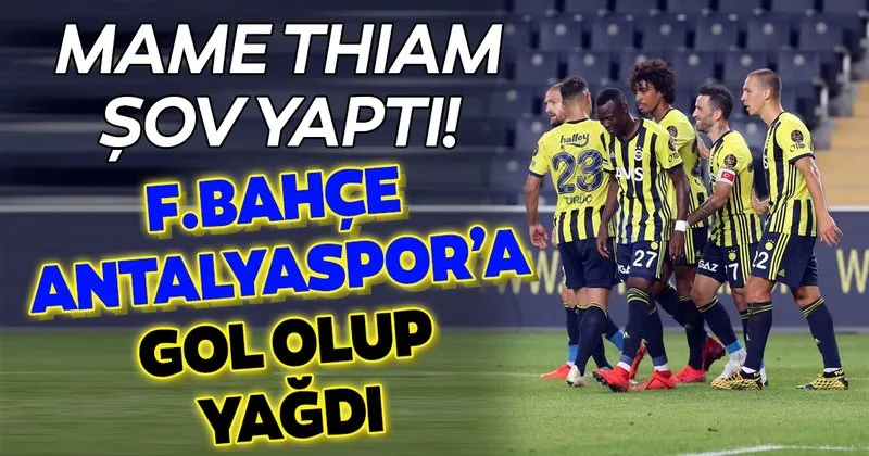 Fenerbahce Antalyaspor Canli Spor Haberleri