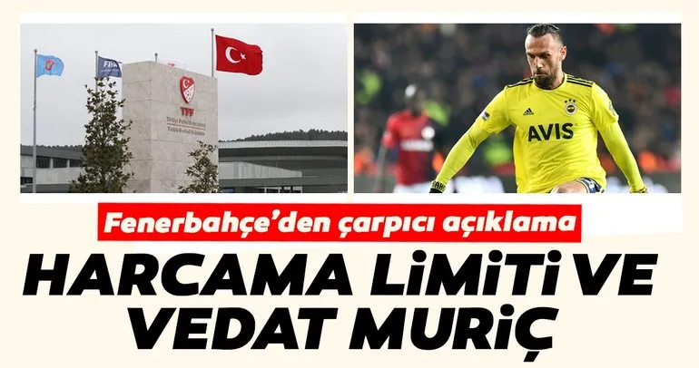 Fenerbahçe’den harcama limiti ve Vedat Muriç açıklaması