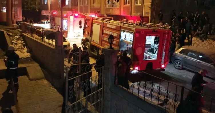 Mardin öğrenci pansiyonunda yangın