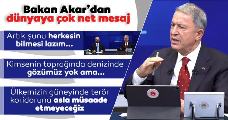Son dakika: MSB Bakanı Hulusi Akar'dan dünyaya net Doğu Akdeniz mesajı: Artık şunu herkesin bilmesi lazım...