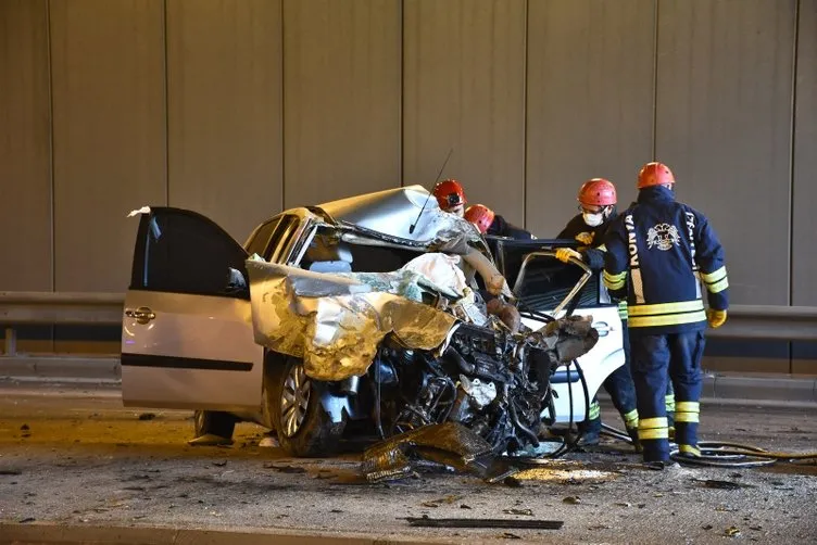 Konya’da feci kaza: Araçta 5 kişi vardı...