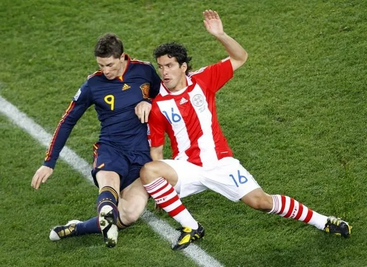 İspanya-Paraguay maçından kareler
