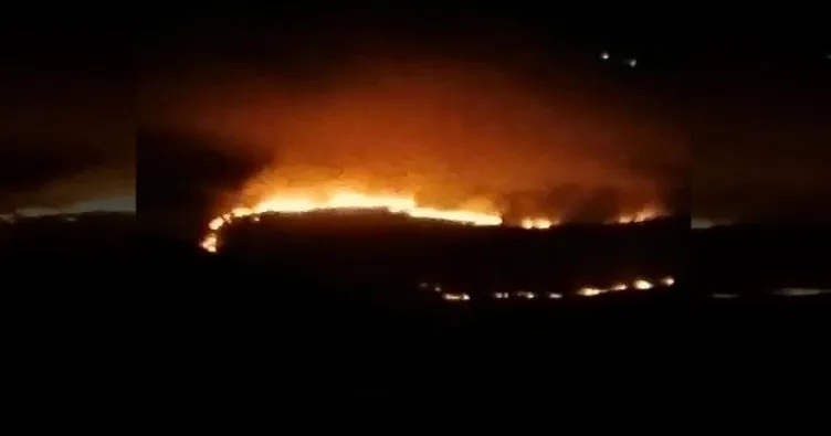 Pençe-Kilit Operasyonu bölgesinde terör örgütü PKK/YPG yangın çıkardı