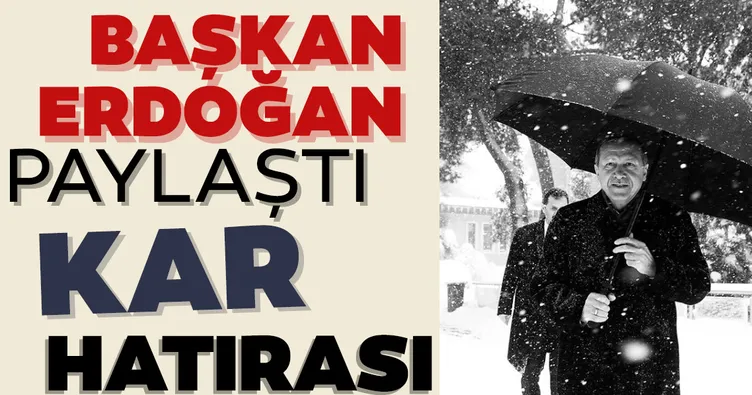 Başkan Erdoğan’dan kar paylaşımı