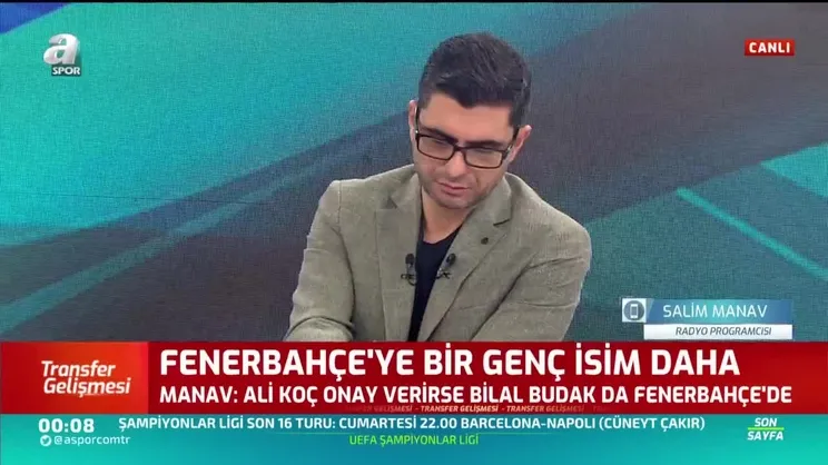 Salim Manav: Barış Sungur Fenerbahçe'de
