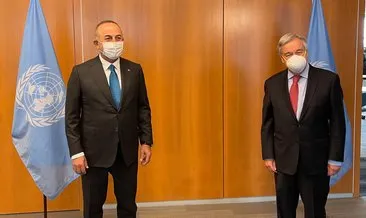 Bakan Çavuşoğlu, BM Genel Sekreteri Guterres ile görüştü! İşte ele alınan konular