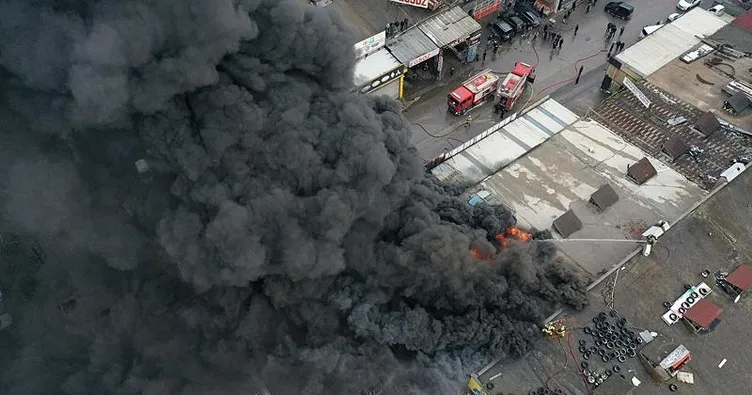 Bursa’da otomotiv yağ bayisinde yangın