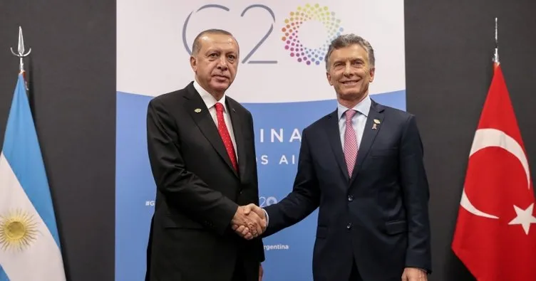Cumhurbaşkanı Erdoğan Arjantin Devlet Başkanı ile görüştü