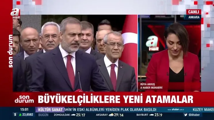 Son Dakika: Bakan Hakan Fidan tebliğ etti: İşte yeni büyükelçilerin isimleri ve görev yerleri... | Video