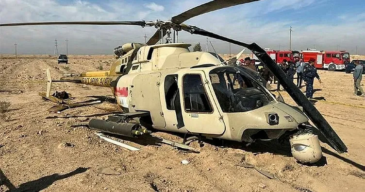 Irak’ta askeri helikopter düştü: 2 yaralı