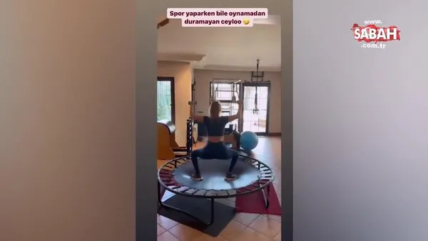 Şarkıcı Ceylan'ın spor paylaşımı sosyal medyayı salladı | Video