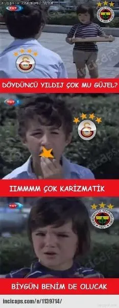 Galatasaray’ın şampiyonluk caps’leri..
