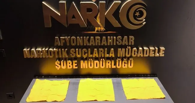 Afyon’da 33 bin kullanımlık uyuşturucu yakalandı