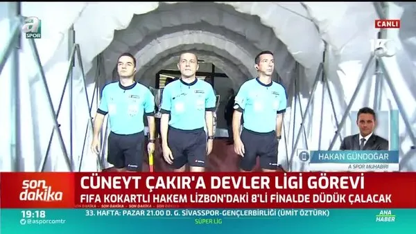 Cüneyt Çakır'a Şampiyonlar Ligi görevi