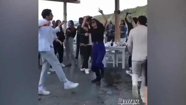Yargı Dizisinin yıldızları Pınar Deniz ve Kaan Urgancıoğlu çılgınca dans etti! İşte gündem olan dansları... | Video