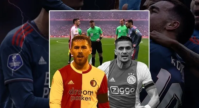 SON DAKİKA: Feyenoord - Ajax maçındaki skandal harekete tepki yağıyor! Dusan Tadic ve Orkun Kökçü birbirine girdi