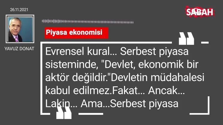 Yavuz Donat | Piyasa ekonomisi