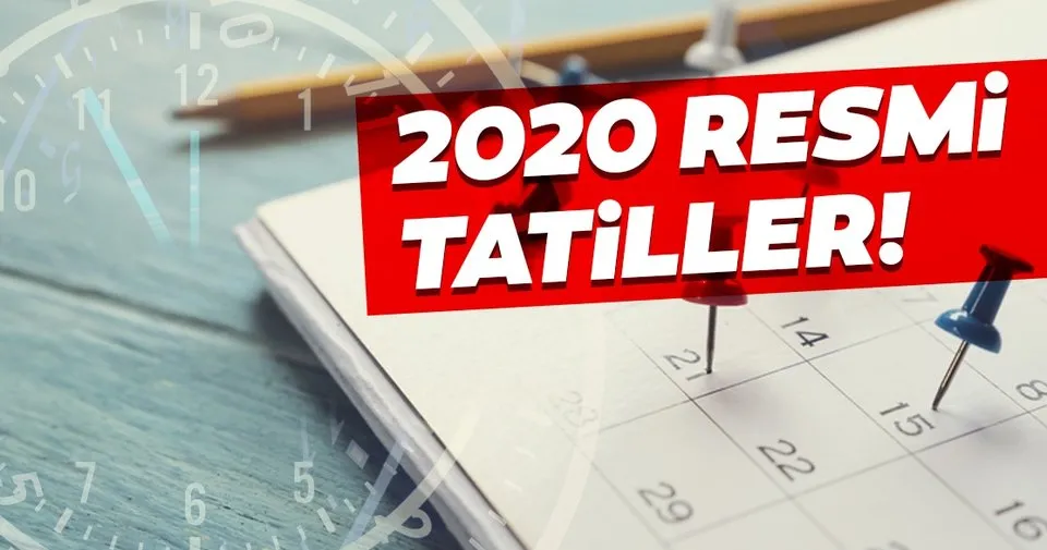 2020 resmi tatiller hangi gune denk