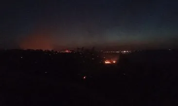 Mardin'deki orman yangını kontrol altında! Soğutma çalışmaları sürüyor #mardin