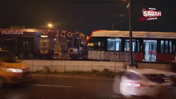 Zeytinburnu'nda iki tramvay çarpıştı: Vatman ve 2 yolcu yaralandı | Video