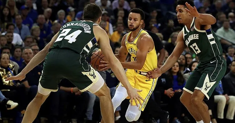 Curry’nin sakatlandığı maçta Bucks, Warriors’ı farklı yendi