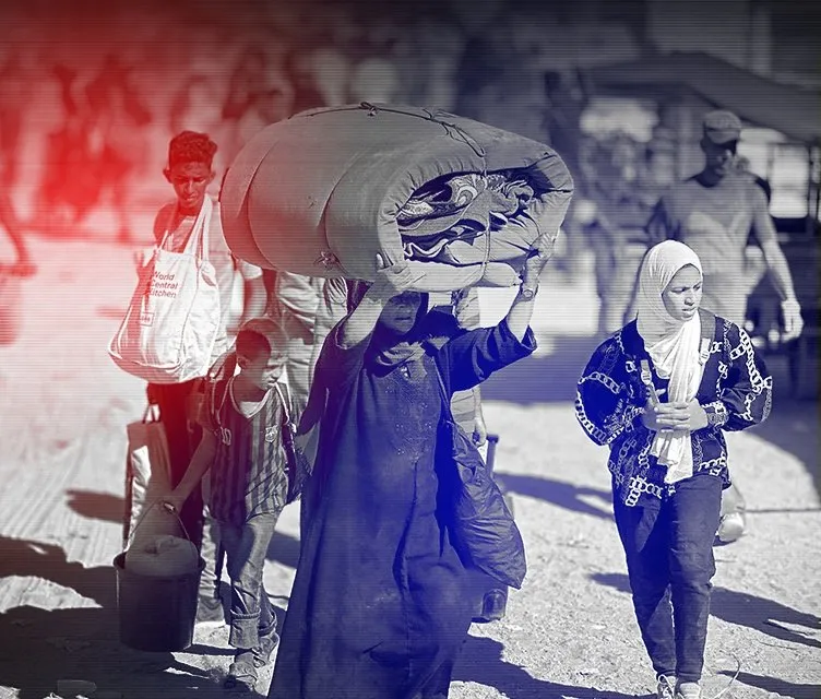 Katil İsrail’den Gazze’de sistematik zorla göç! Bunu silah olarak kullanıyorlar