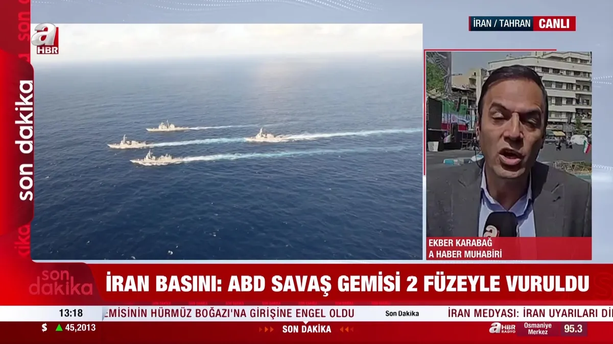 Son dakika | İran: ABD savaş gemisi iki füze ile vuruldu | Video videosunu izle Son dakika | İran: ABD savaş gemisi iki füze ile vuruldu | Video videosunu izle