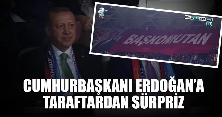 Cumhurbaşkanı Erdoğan, Başakşehir-C. Brugge Maçını İzlemeye Geldi