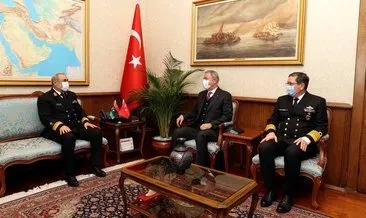 Bakan Akar Libya Deniz Kuvvetleri Komutanı El Buni’yi kabul etti