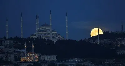 İstanbul’daki dolunay manzarası göz kamaştırdı