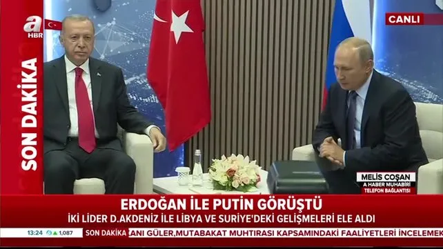 Son dakika: Başkan Erdoğan ile Putin arasında kritik görüşme | Video
