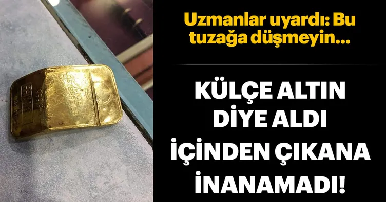 Kuyumcuya külçe altın şoku!