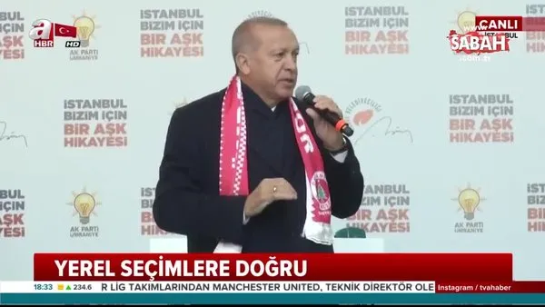 Başkan Erdoğan, Ümraniye'de konuştu