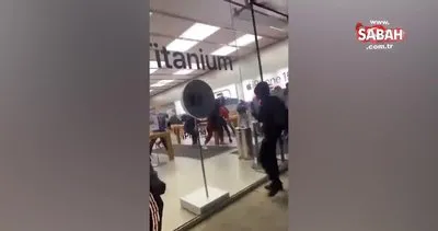 Apple mağazası böyle yağmalandı! Yüzlerce iPhone 15 çalındı | Video