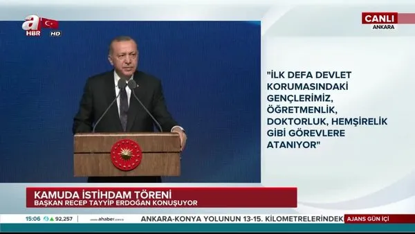 Cumhurbaşkanı Erdoğan, Engelli İstihdamı Töreni'nde önemli açıklamalarda bulundu
