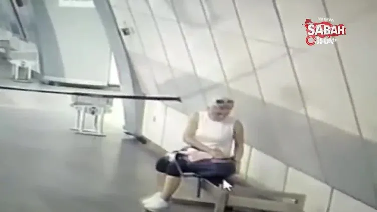 İstanbul Mecidiyeköy'de metro istasyonunda genç kızın unuttuğu telefonu böyle çalındı