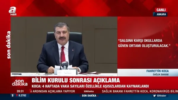 Koronavirüs Bilim Kurulu toplandı | Toplantının ardından Sağlık Bakanı Koca ve Milli Eğitim Bakanı Özer’den açıklamalar