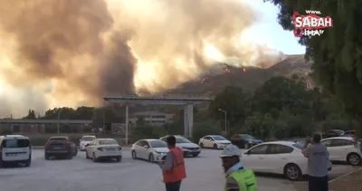 Alevler termik santrale yaklaştı | Video